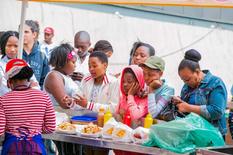 End of year party for the orphans